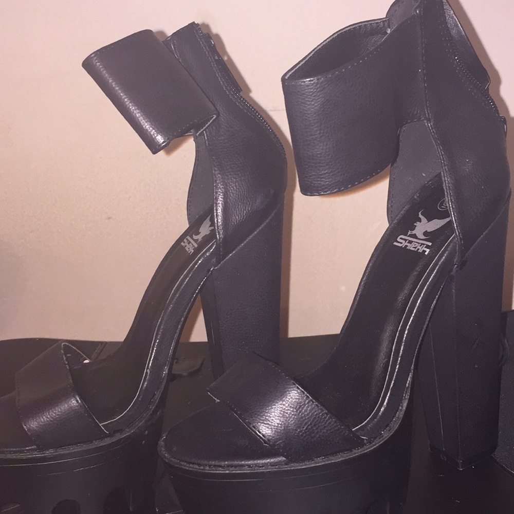Black Platform heels